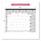 Blueline 12-Month (Jan to Dec): 2026 22 in. x 17 in. Monthly Coloring Artwork Desk Pad Calendar - Black Binding/Clear Corners